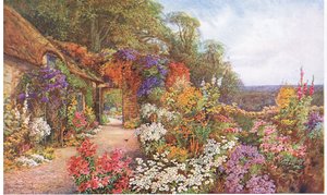 En gammel hage, fra The Gardens of England: In the Southern and Western Counties utgitt av The Studio, 1907